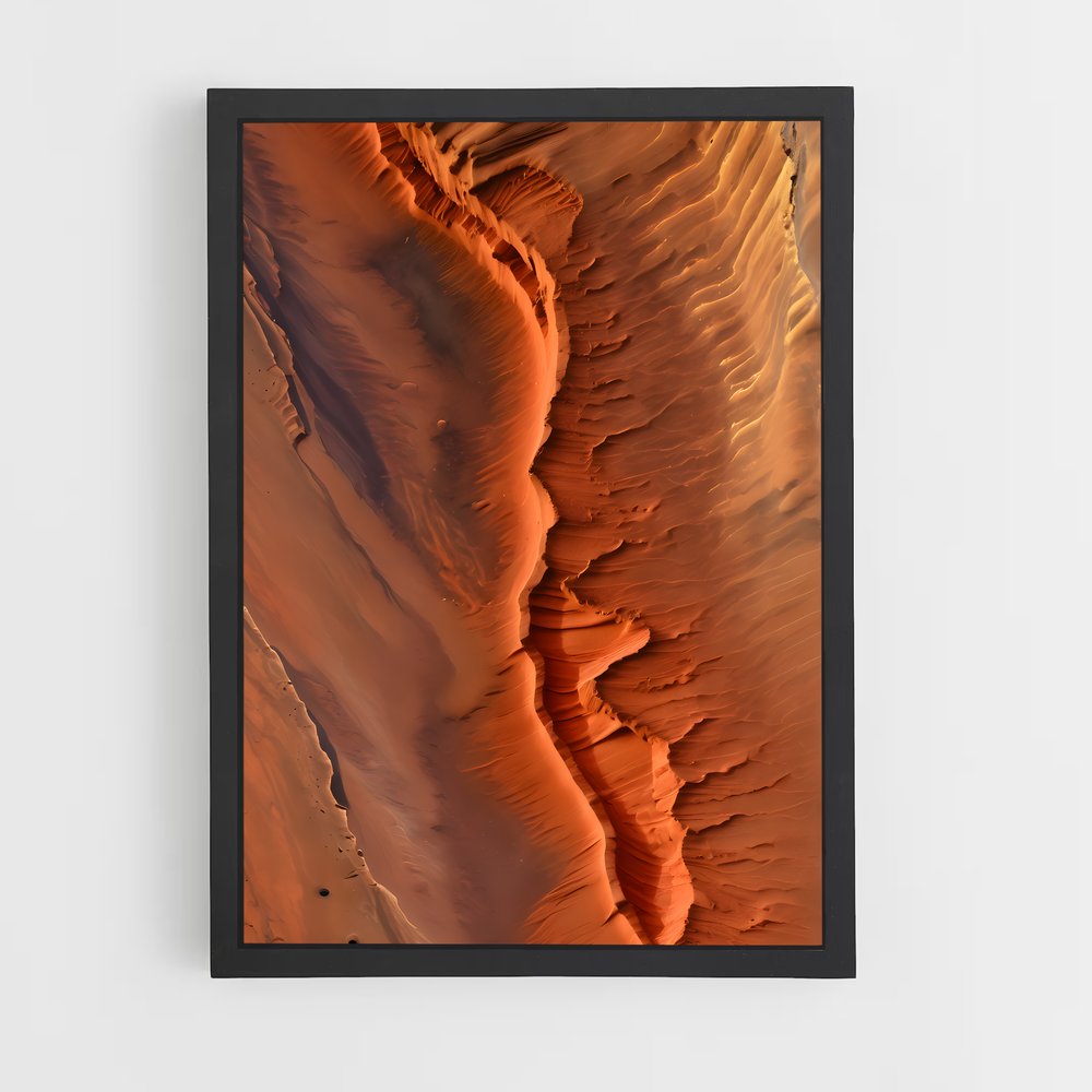 Poster Canyons de Mars – affiche Système solaire (vue 2)